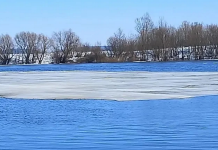 На Оке вблизи Фатьяновки и Троицы в Спасском округе начался ледоход