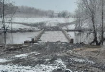 В Спасском округе от воды освободился низководный мост у села Огородниково