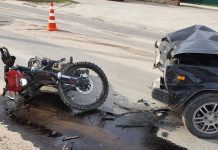 В Спасске при столкновении «Лады» и мотоцикла пострадал мужчина