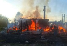 В Спасском округе сгорел жилой дом